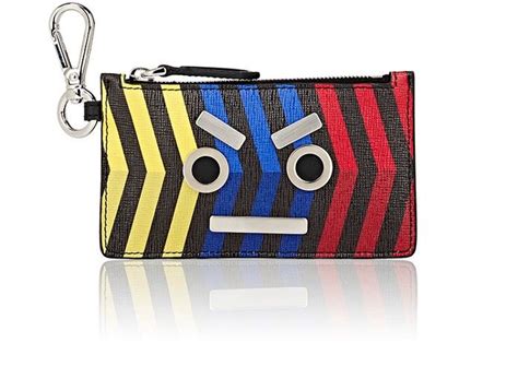 Fendi No Words/Fendi Faces/Fendi Robot Saffiano leather zip